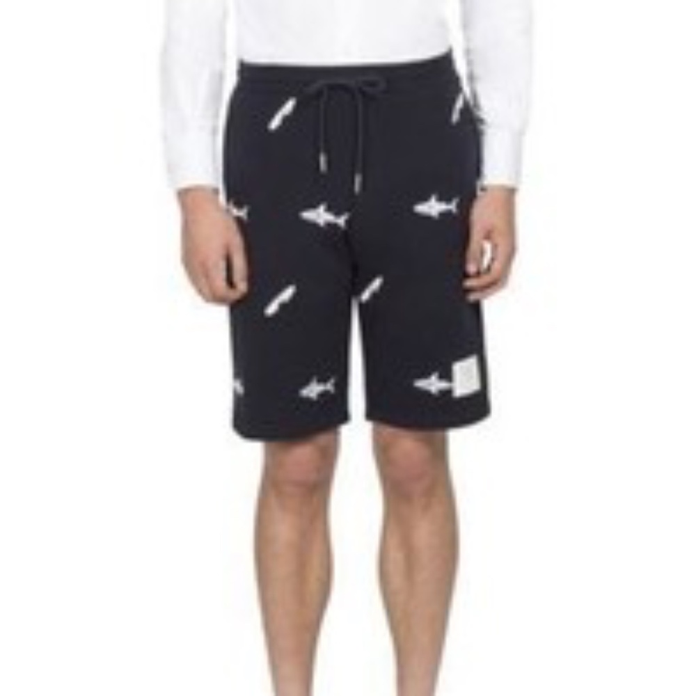 Thom Browne Shark Bite Surf Shorts Size XL